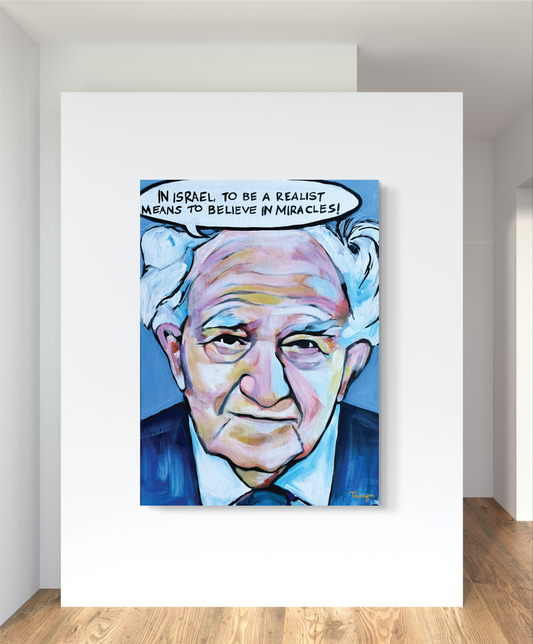 David Ben Gurion Original Painting
