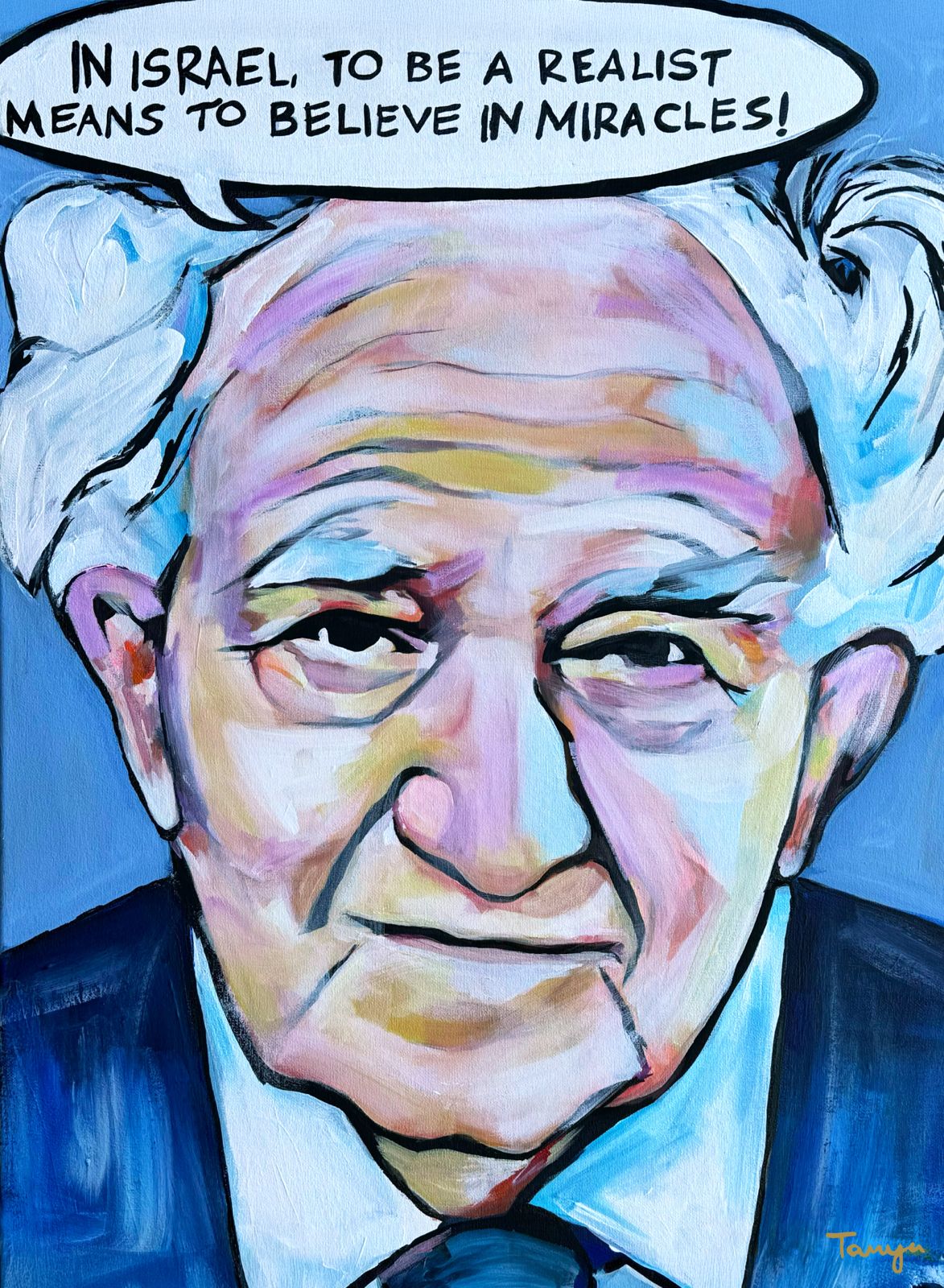 David Ben Gurion Original Painting