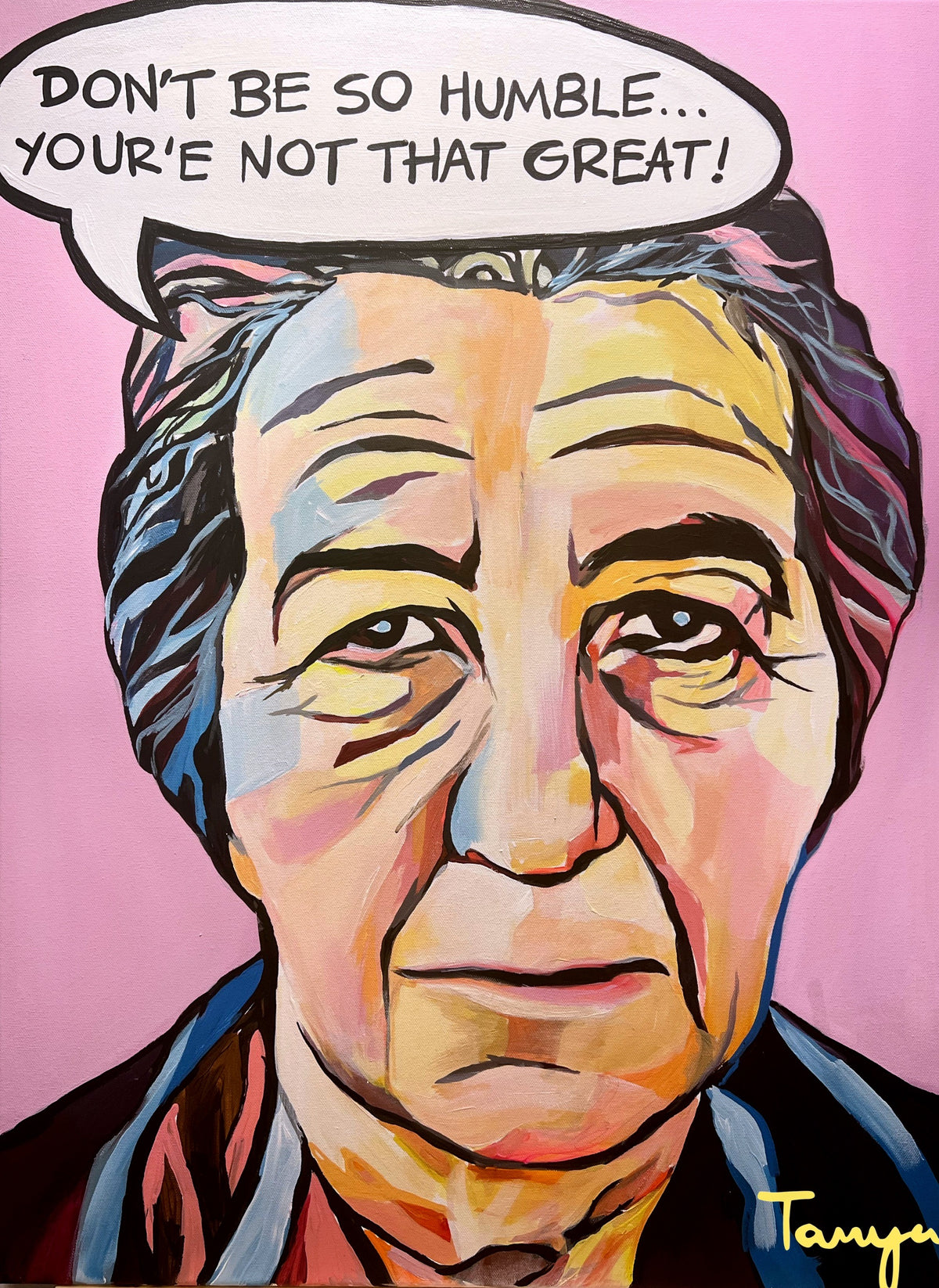 Golda Original Painting – Tanya Zbili Art